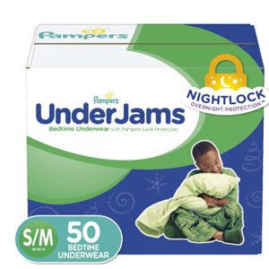 Pampers Under Jams Disposable Bedtime Underwear for Boys